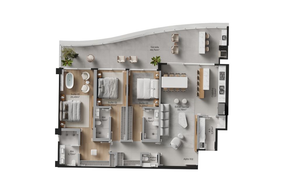 Torre 06 Apartamento Tipo 02